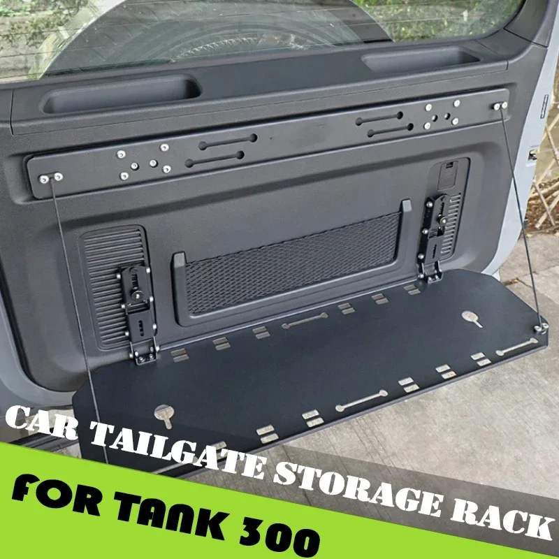 

Car Tailgate Storage Rack Fit for GWM Tank 300 Auto Folding Trunk Storage Rack Car Modified Upgrade Accessories