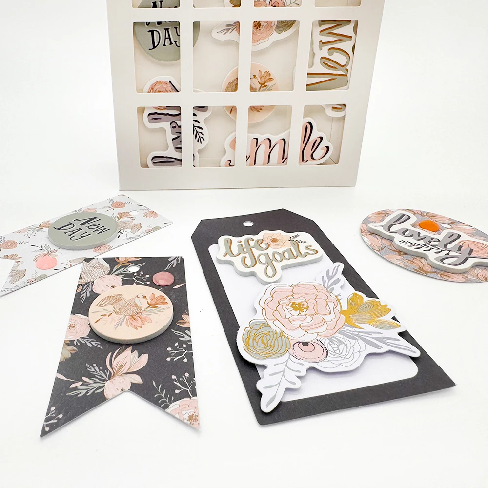 Kreativer Weg Neuer Anfang Scrapbooking Journaling Komplettsets Dekorative Papiere Stanzformen Journalkarten Aufkleber DIY Bastelset – Detail 27