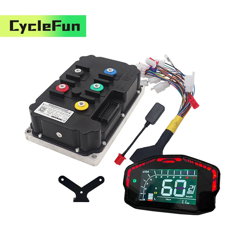 

FarDriver ND72850 BLDC Sine Wave Controller 72V 450A 6KW-8KW With DKD Display For Electric Motorcycles Scooter Conversion Kits