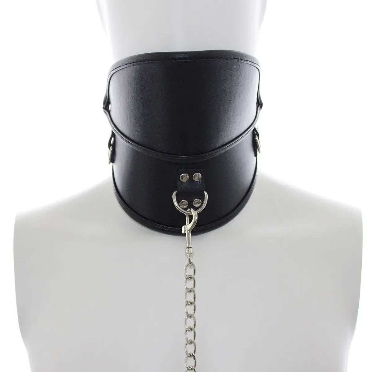 Bondage Restraints Flirting Sex Toys for Women PU Leather Sex Products Neck Collars Choker Necklace BDSM Harness