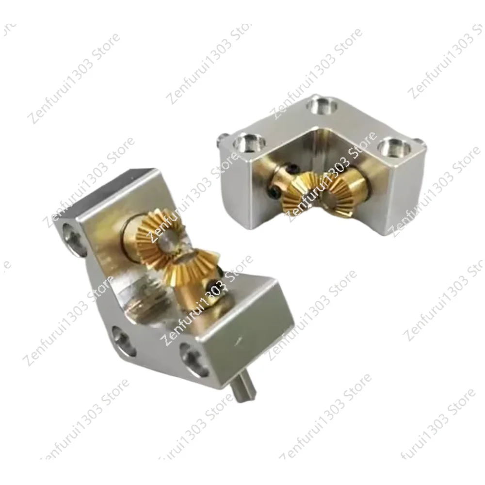 Right Angle Commutator Small Bevel Gearbox 90 Degree Drive Angle Converter Output Shaft Diameter 4MM Speed Ratio 1:1