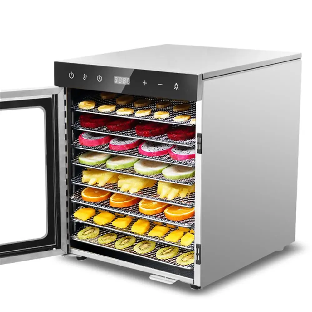 Fruit Dryer Voedseldroger Essicatore Per Alimenti Intelligent Vegetable Dehydrator Temperature Control 8 Layers Household