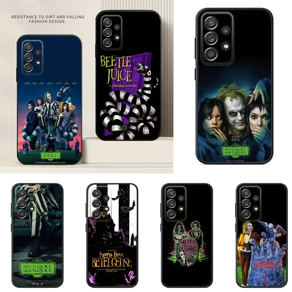 B-Beetlejuices 2 Phone Case For Samsung S24,S23,S22,S21,S20,S10,S10E,S9 Plus FE Note 20 Ultra 10,9 Plus Black Case