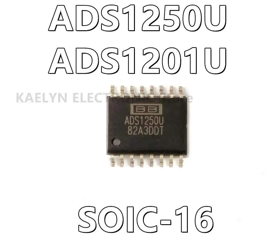 5Pcs/lot  ADS1250U ADS1250 ADS1201U ADS1201 Modulator 24 b 1k Serial 16-SOIC