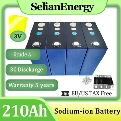 Grade A Sodium ion battery 3V 210Ah Na Battery DIY 12V Rechargeable Batteris Pack For Home Energy Storage Boat Solar Cell