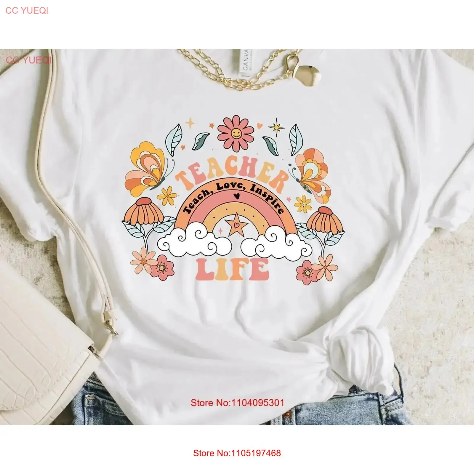 

Teacher Life T Shirt Occupational Back to School Teach Repeat For Kindergarten Any Grade Vintage Style Scripted Inspire homme