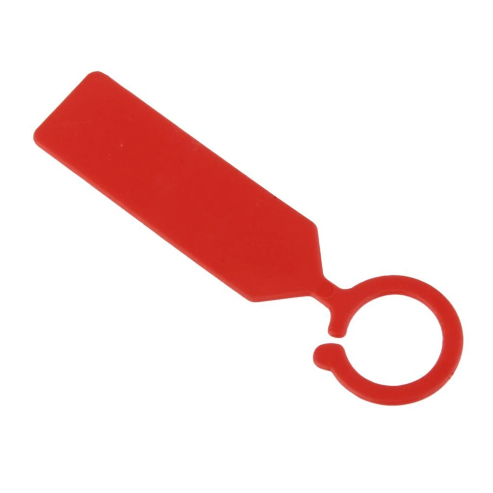

100PCS Garden Collars Red Plastic Plant Tags Easy To Use Weatherproof Gardening Labels