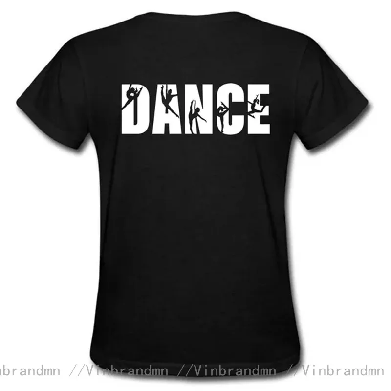 Dancing Print Women T-shirt Gymnast Heartbeat Ballet Dancer Tops Born To Dance T Shirt Just Dance Tees Woman Teacher Girls Shirt