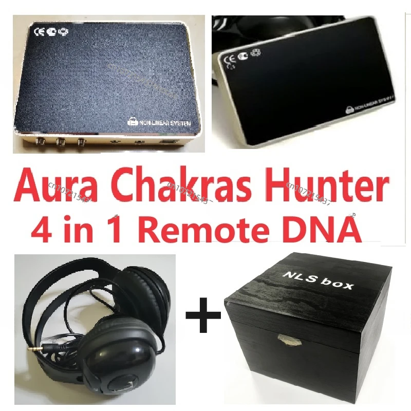 4 in 1 Remote DNA Meta Hunter 4025 and 18D NLS Aura Chakras Non-Linear Metatron System Health Body Analyzer by Spooky Black Box