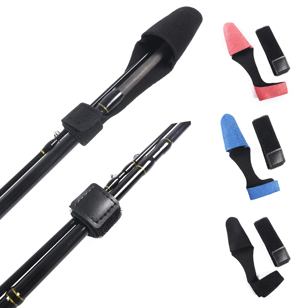 1-5PCS Fishing Rod Tie Tip Cover High Elasticity Tape Protective Sleeve Fishing Rod Pole Protector Case Fishing Tackle Accessori