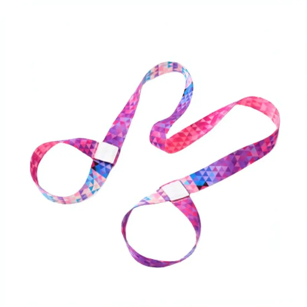 Colorful Printed Yoga Mat Strap Durable Nylon Carrier Sling Yoga Stretch Band For Fitness Pilates Exercise Equipment