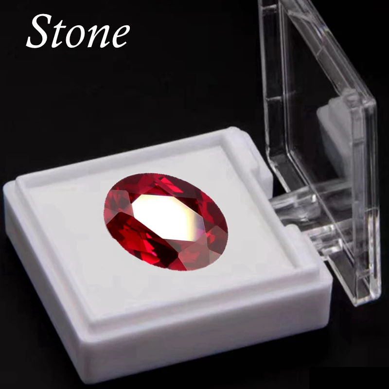 

Pretty Boxed Gem Ruby Stone Oval Faceted Cut 13×18mm 16ct VVS Loose Gemstones for Jewelry Making/Collection/Inlay/Gift Gem