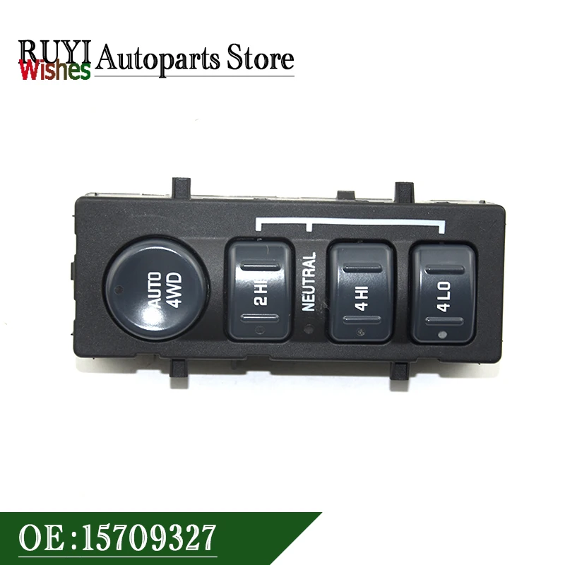 15709327 4X4 Wheel Drive Control Switch 4WD Transfer Case Lifter Button for Cadillac Chevrolet Silverado Suburban Sierra Yukon