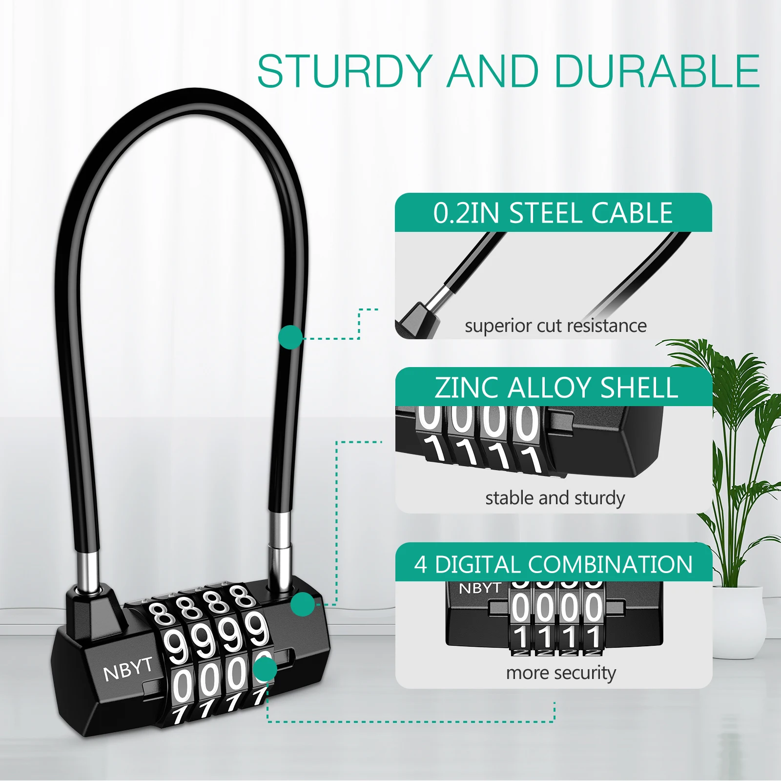 Mini Dial Digits Code Number Password Combination Padlock Safety Travel Security Lock for Luggage Lock Padlock Gym