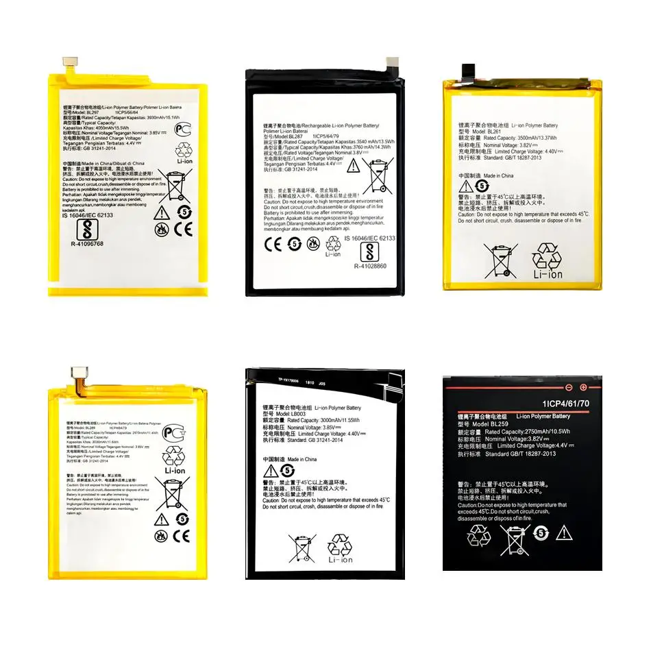 

Аккумулятор для мобильного телефона BL289 BL287 LB003 для Lenovo K350t Lemon K5 Play Vibe Note L38012k9 6.0 Pro Lite Plus 2750-4050 мАч