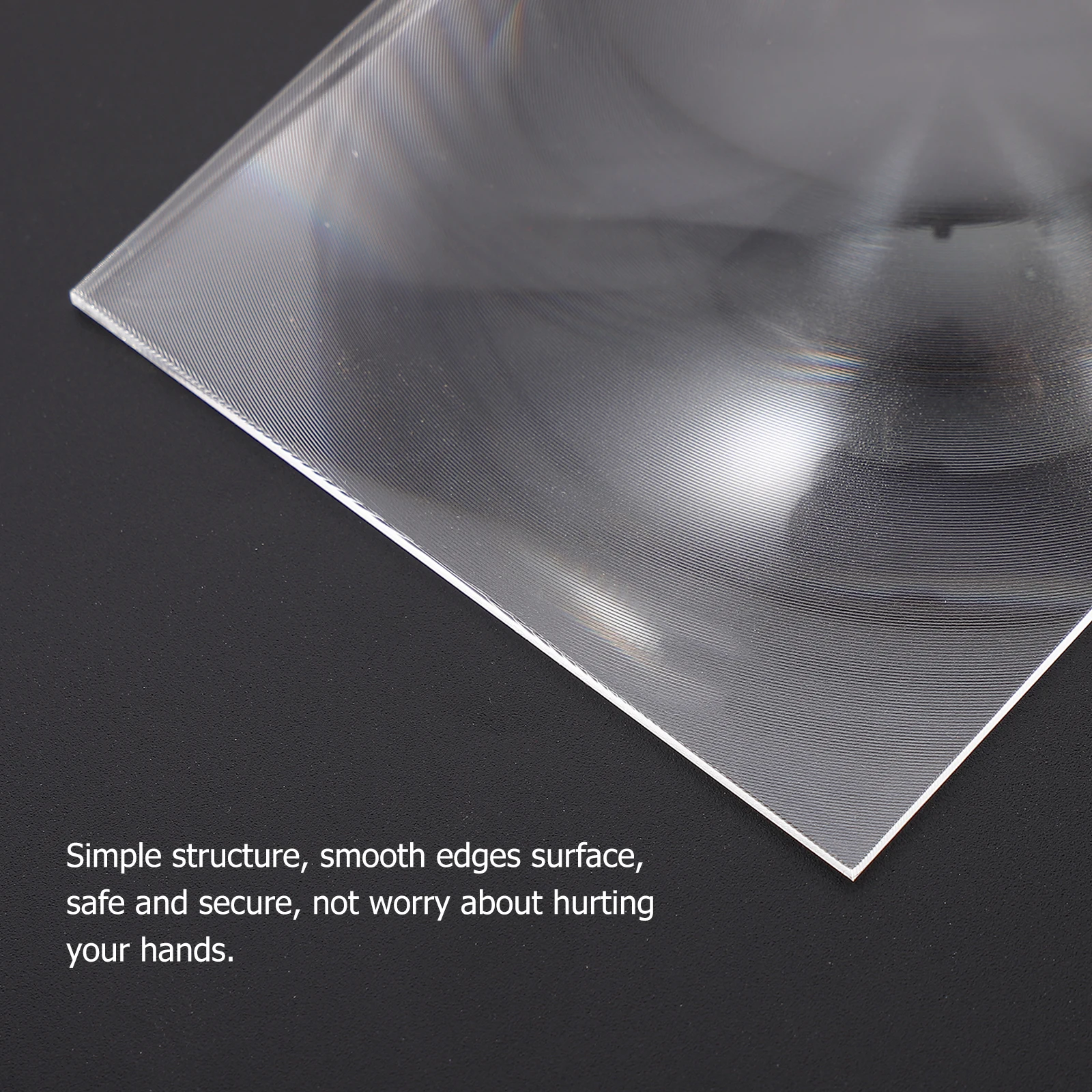 2pcs Lens For Projector High Definition Optical Experiment Tool Acrylic Pmma High Transmission Smooth Edge Practical