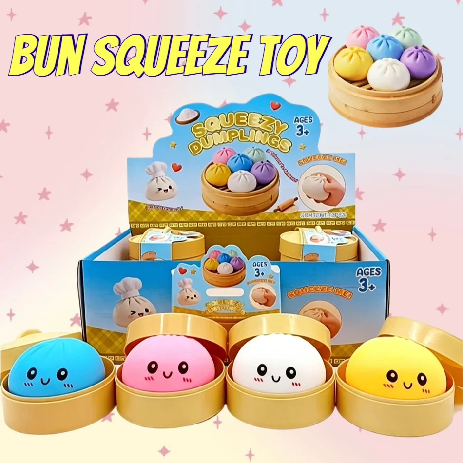 

Decompression Artifact Bun Shape Pinch-resistant Children's Pinching Creative Playable Colorless Odorless Portable Healthy Toys