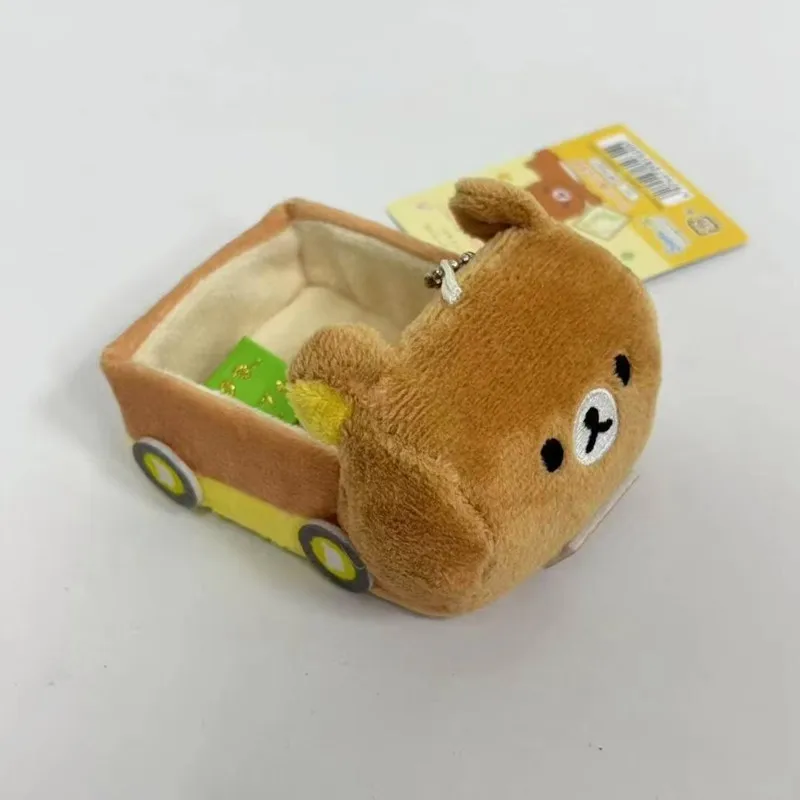 Kawaii Rilakkuma Cute Cartoon Car Plush Toys Anime Doll Accessories Backpack Keychain Friends Birthday Gift Creative Peripherals