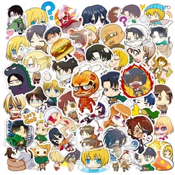 50Pcs Anime Two-dimensional Attack on Titan Series Graffiti Stickers Suitable for Laptop Helmets Desktop Decoration DIY Stickers