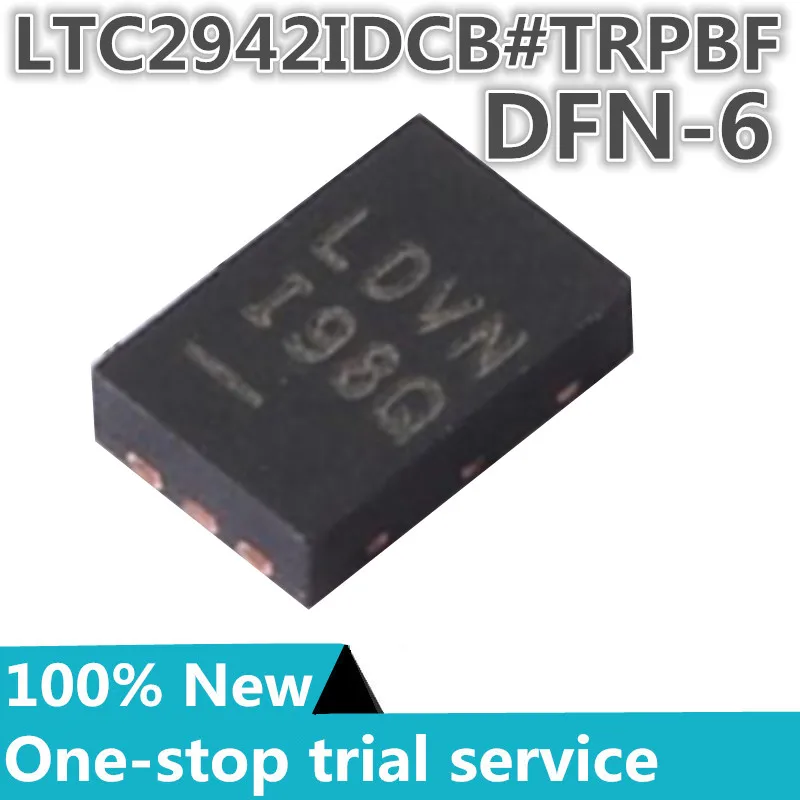 1-10PCS %New stock LDVN LTC2942IDCB#TRPBF DFN-6 marking  LDVN battery management chip
