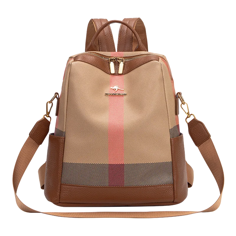 Zaino da donna avanzato 2025, zaino alla moda classico, borsa obliqua da donna portatile per notebook da viaggio all'aperto