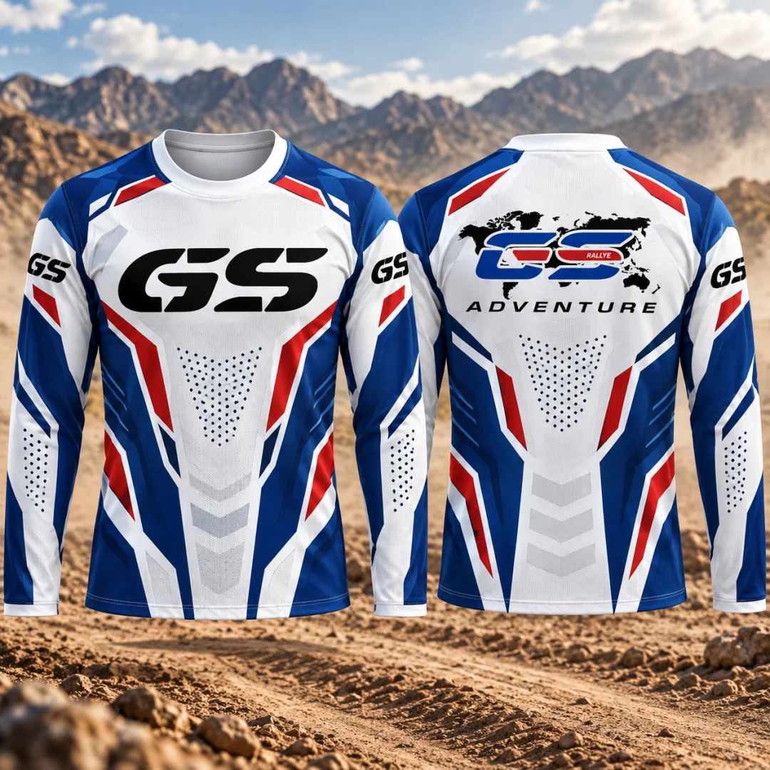 Men GS Motorbike Racing Jersey Quick Dry Long Sleeve Off Road Dirt Bike Riding Shirt Men's Clothing Men's Shirts Racing Suit ﻿