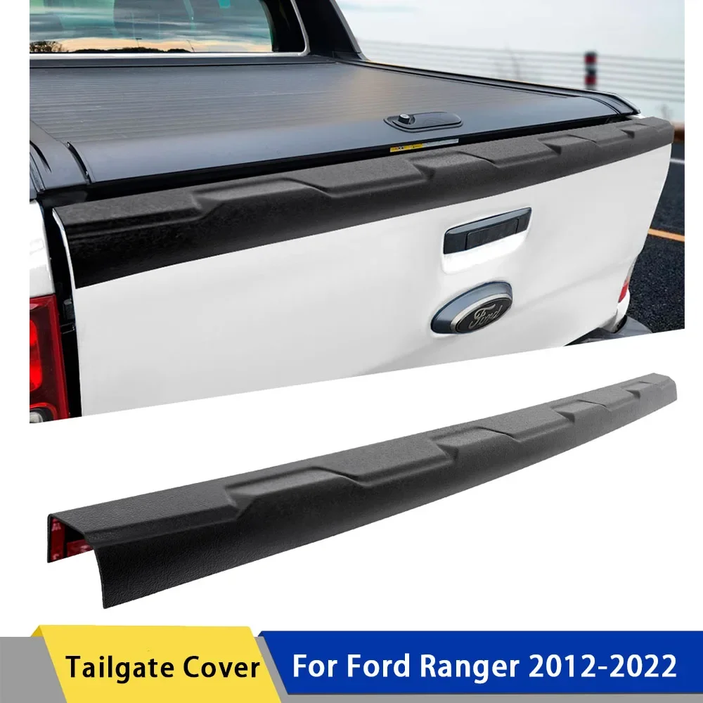 Tailgate Cover Protector Truck Trim Tailgate Cover Spoiler For Ford Ranger T7 2015-2018 Wildtrak Limited XLT XL Car Accessories