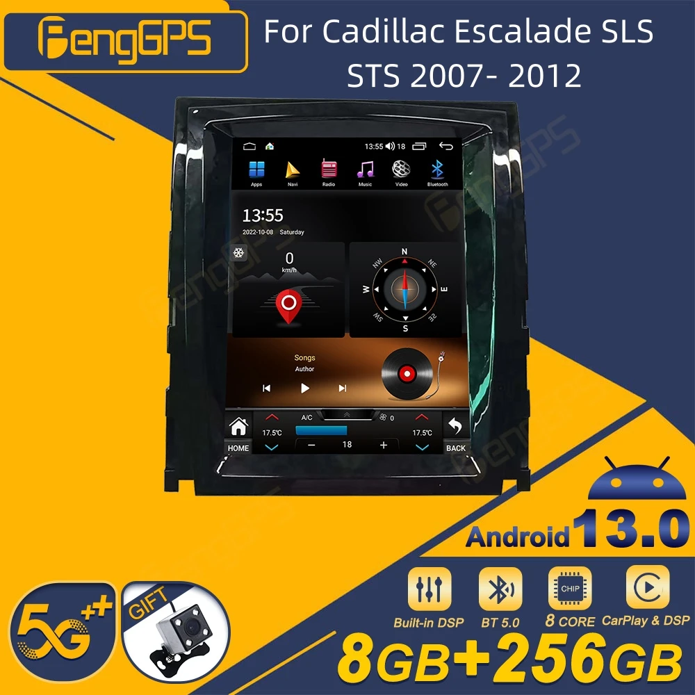 

For Cadillac Escalade SLS STS 2007-2012 Android Car Radio 2Din Stereo Receiver Autoradio Multimedia Player GPS Navi Head Unit