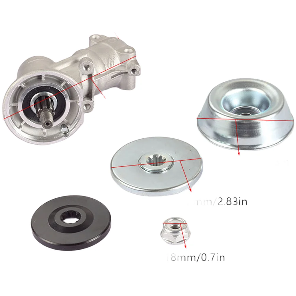 FOR Oma  32mm 10 Teeth Grass Trimmer Replacement Transmission Head Replace Gear Head Lawn Parts Gardening Tool