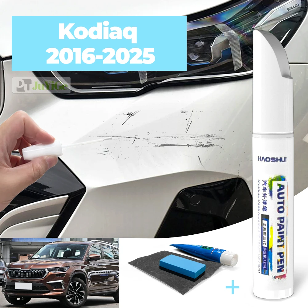 

Для Skoda Kodiaq 2016-2025 2017 2018 2019 2020 2021 2022 Автомобильная ручка для краски Уход за краской Ремонт царапин Восковая краска Средство для удаления царапин
