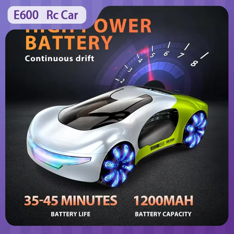 

E600 Rc Car Ev New Energy Drift Remote Control Car Double Spray Music Marquee Stunt Car Gesture Induction Children'S Toys