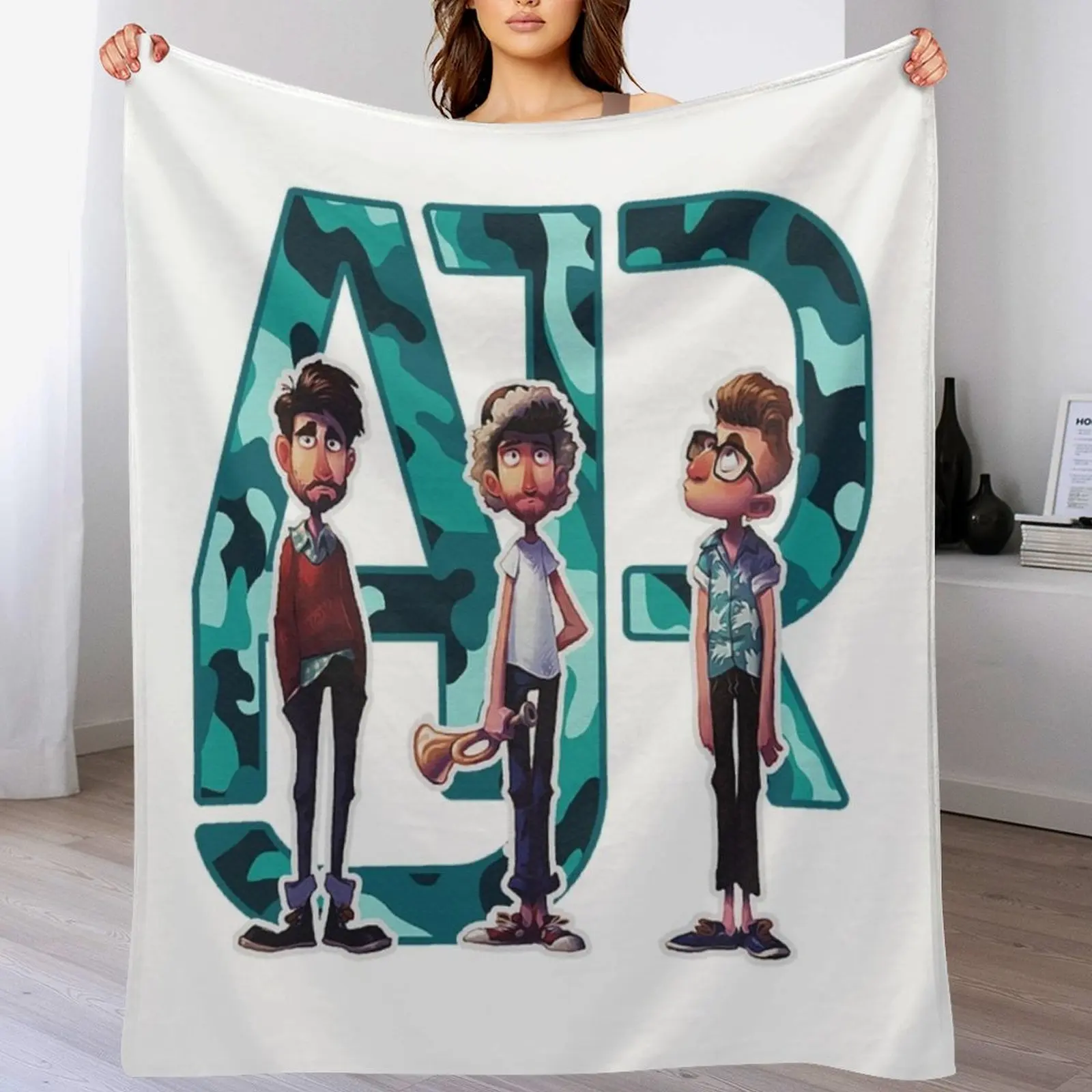 

ajr tour merch Throw Blanket Luxurious Soft Fuzzy Blanket for Sofa Bed