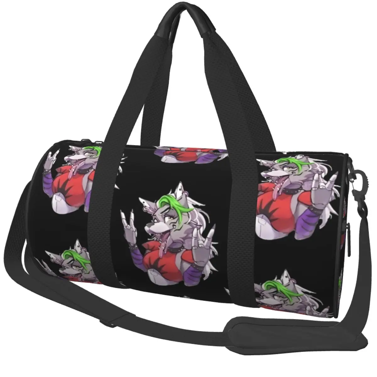 

Roxanne Wolf Sport Bags Large Capacity Gym Bag Outdoor Men Women Pattern Handbag Training Cute Fitness Bag