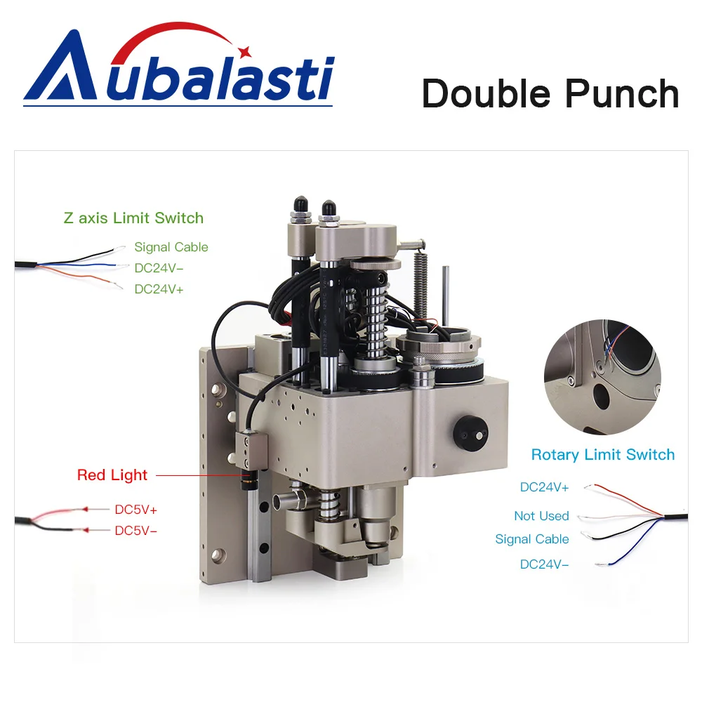 

Aubalasti CNC Double Punch Four Punch Knife Seat Lift 90mm 24V NPN NO For CNC Vibrating Knife Cutting Machine