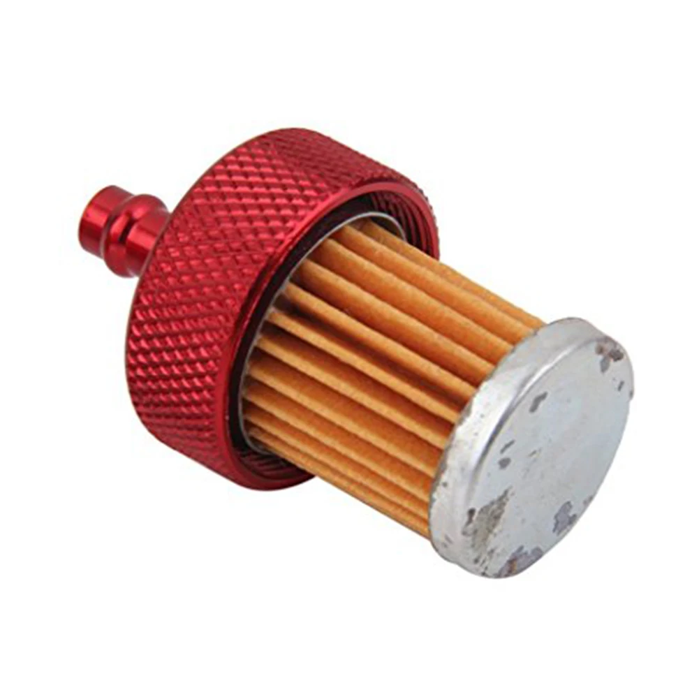Inline Fuel Filter for Motorcycles for atv 8MM Aluminum Alloy with 5 Reusable Filter Cartridges Compatible with Carbureted