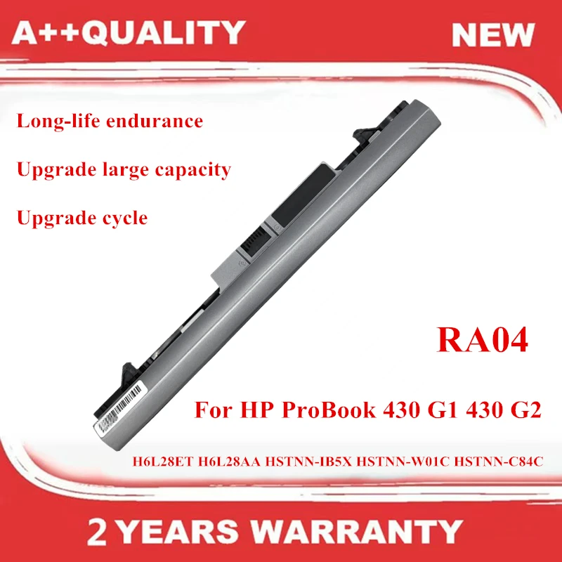

Аккумулятор RA04 для HP ProBook 430 G1 430 G2 H6L28ET H6L28AA HSTNN-IB5X HSTNN-W01C HSTNN-C84C