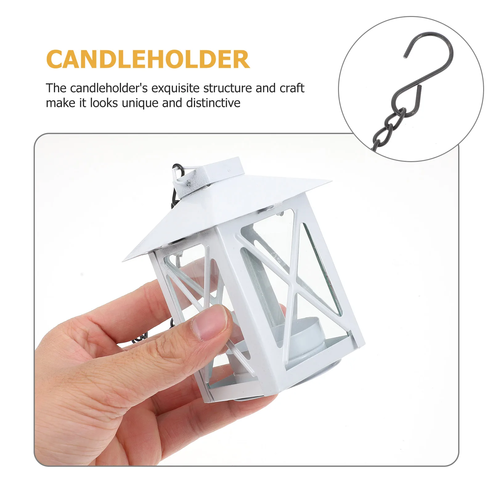 

Retro Iron Holder Wall Decor White Vintage Candlestick nament Home Bedroom Hotel Lighting Lamp Hanging naments Wall