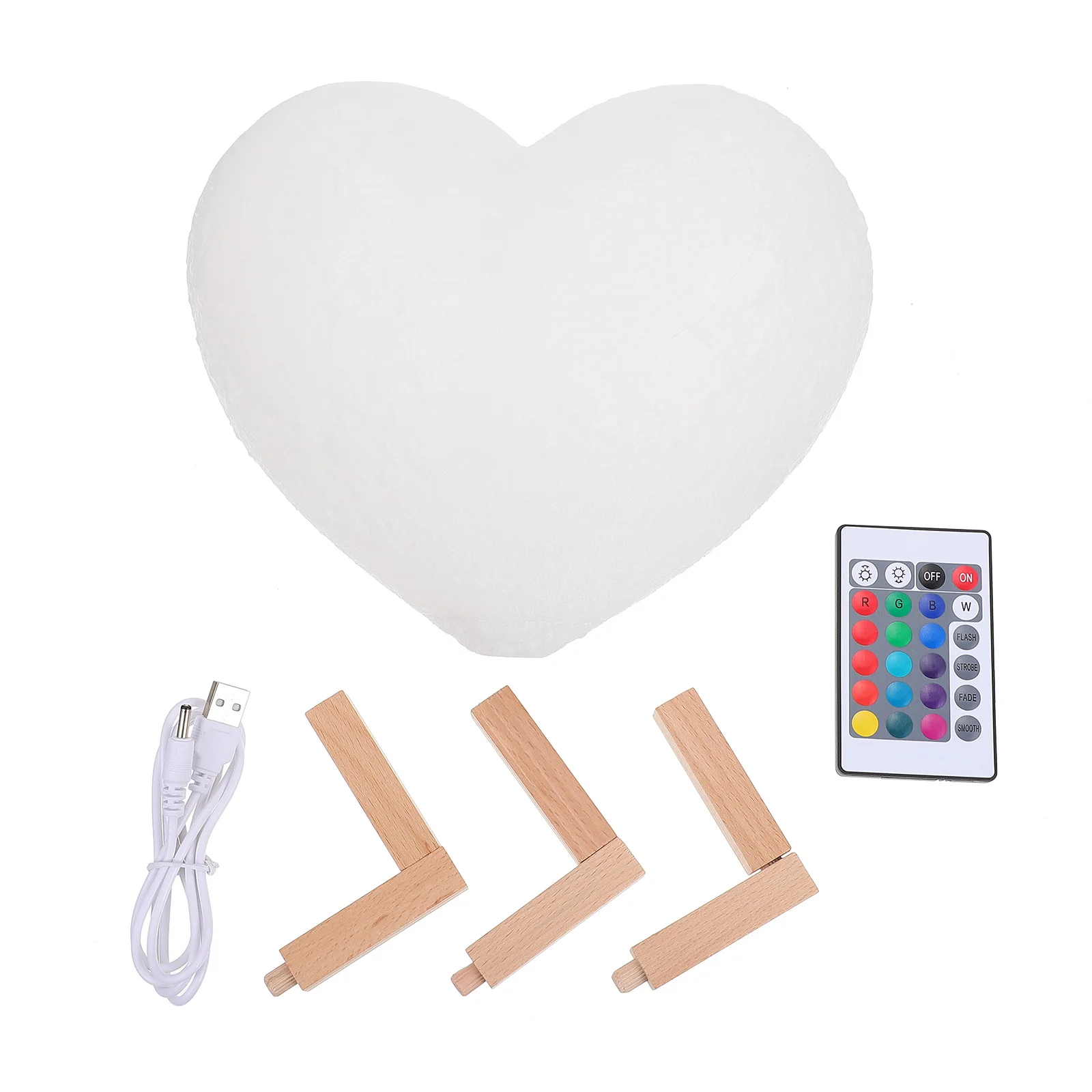 

1Set Heart Modeling Night Lamp Rechargeable Creative Small Light for Indoor Home Bar Shop Warm Romantic Ambiance Decoration