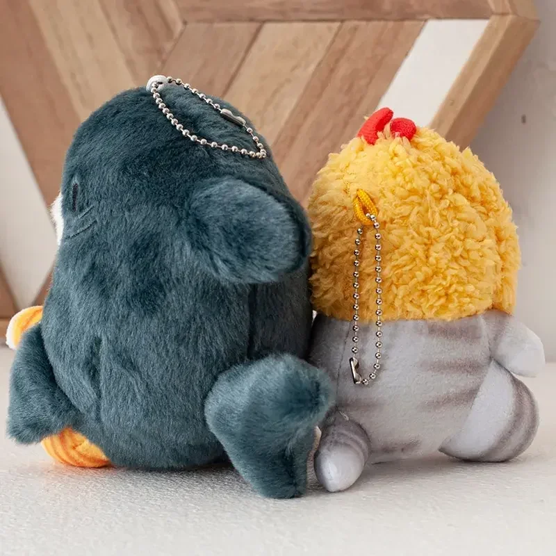 

Kawaii Plush Toys Cartoon Cute Shark Fried Shrimp Cat Plush Doll Pendant Plush Pendant Pendant Key Chain Package Baby Toys