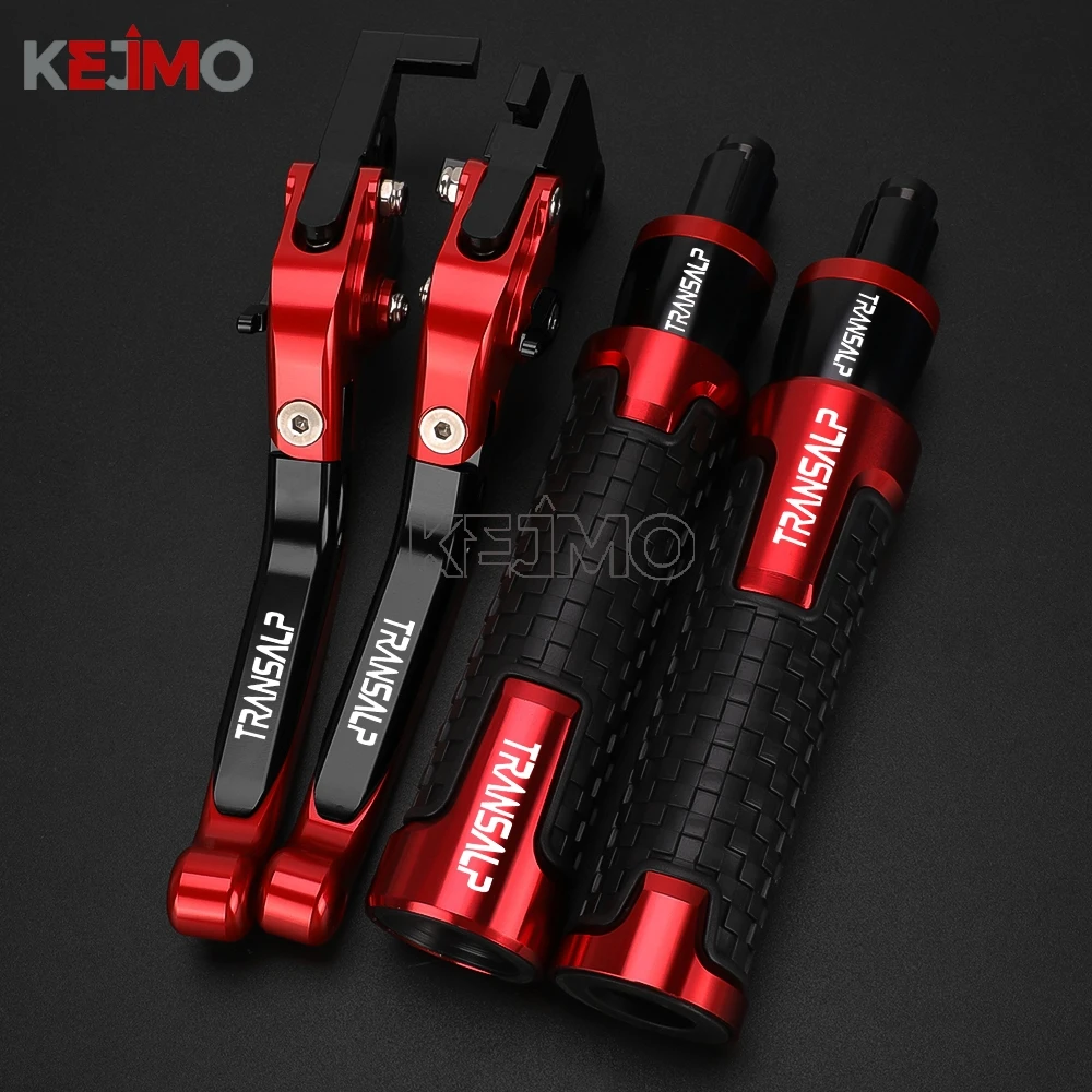 FOR Honda TRANSALP 600 650 1995-1999 1998 1997 1996 XLV 700 Motorcycle Adjustable Handle Brake Clutch Levers Handlebar Grips end
