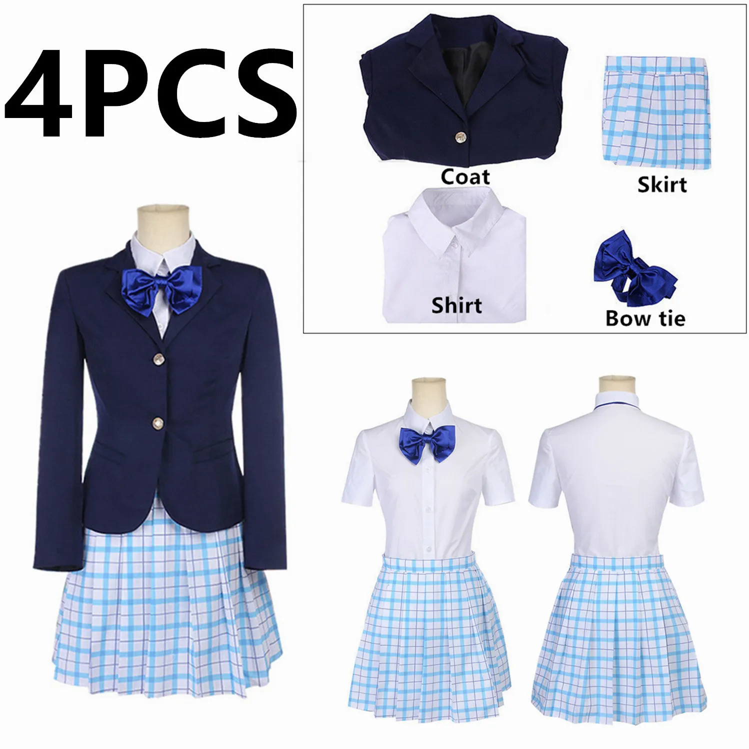 Een Stille Voice Shouko Nishimiya Shoko Cosplay Kostuum Japanse Anime De Vorm Van Voice Schooluniform Pak Outfit Kleding Pruik