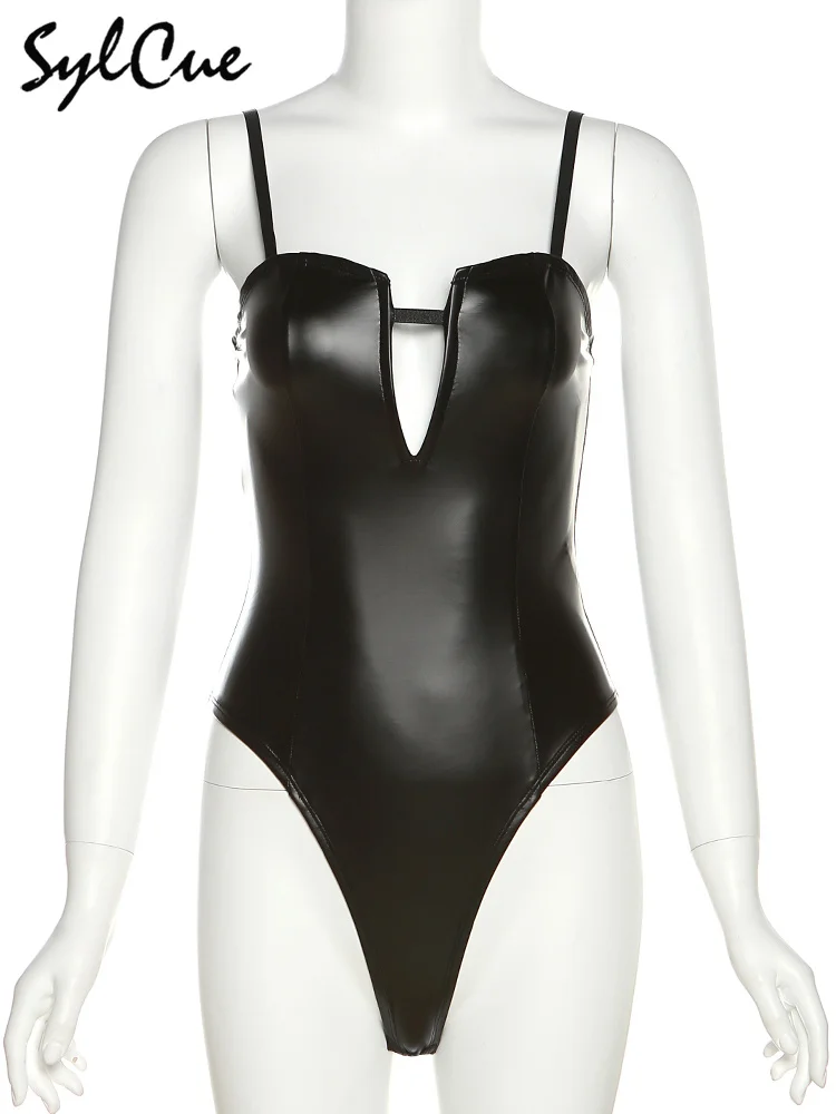 Sylcue Sexy Nachtclub Spice Girls Retro Matte Persönlichkeit Vertrauen Reife Feminine Vielseitig Coole Frauen Sommer Sling Overall