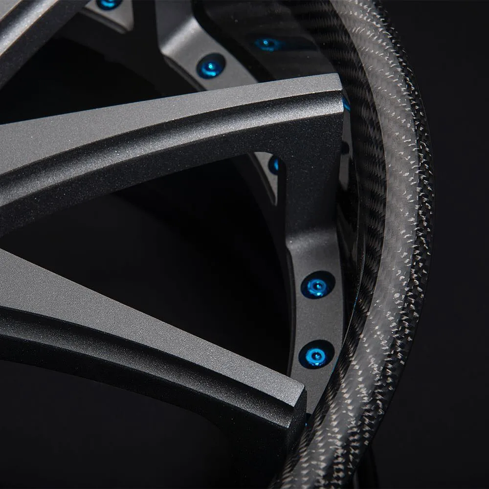 عميق مقعر 19 20 21 22 بوصة 2 قطعة عجلات مزورة 5x112 5x120 5x114.3 5X130 ألياف الكربون جنوط سبائك مزورة #4