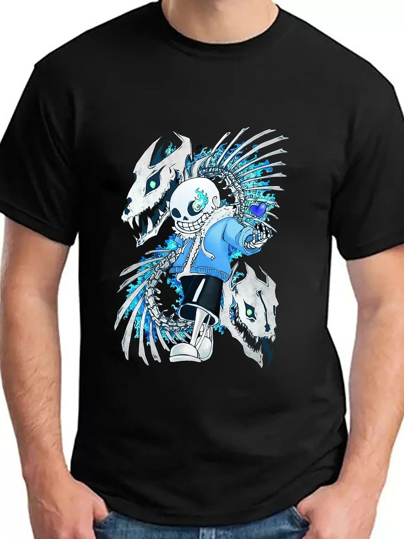 

Sans Xuong Undertale Ao Cao Thun Mens Designer Clothes Anime Clothes Men's Wear Men's Tee Shirt Mens T Shirt Printed AMK06267