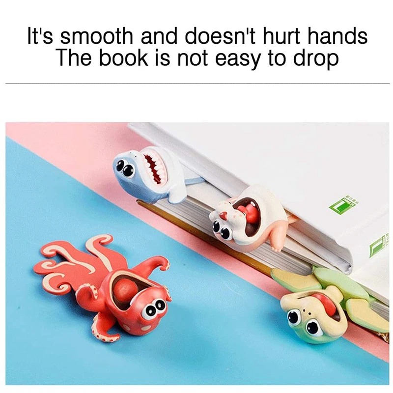 Marcadores de animais 3d estéreo dos desenhos animados adorável marcador novidade engraçado estudante papelaria presente marcador para crianças