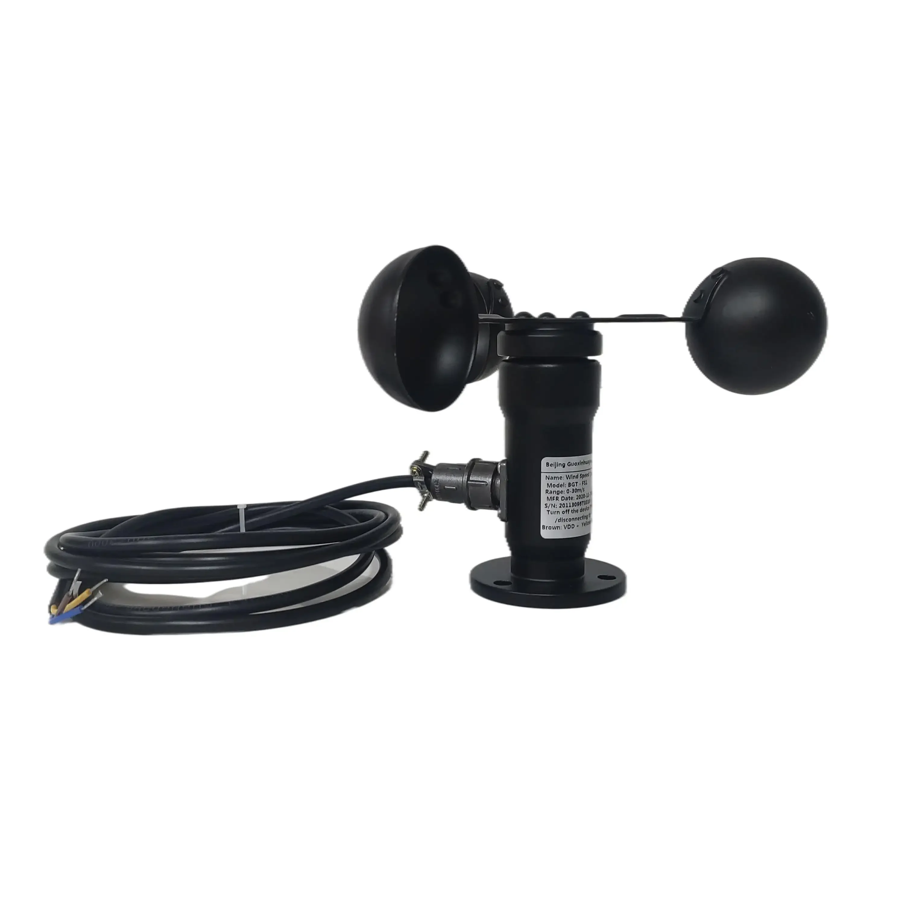 RS485 0.4-2V Pulse Zigbee Aluminium Alloy Three Cup Anemometer Wind Speed Velocity Sensor For Weather Station