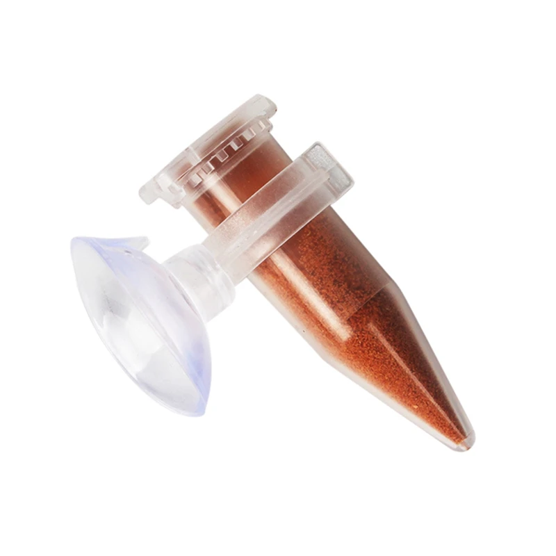 Aquarium Cone Red Worm Feeder Funnel Plastic Automatic Fish Feeder Brine Shrimp Food Feeding Cup with Suction Cup