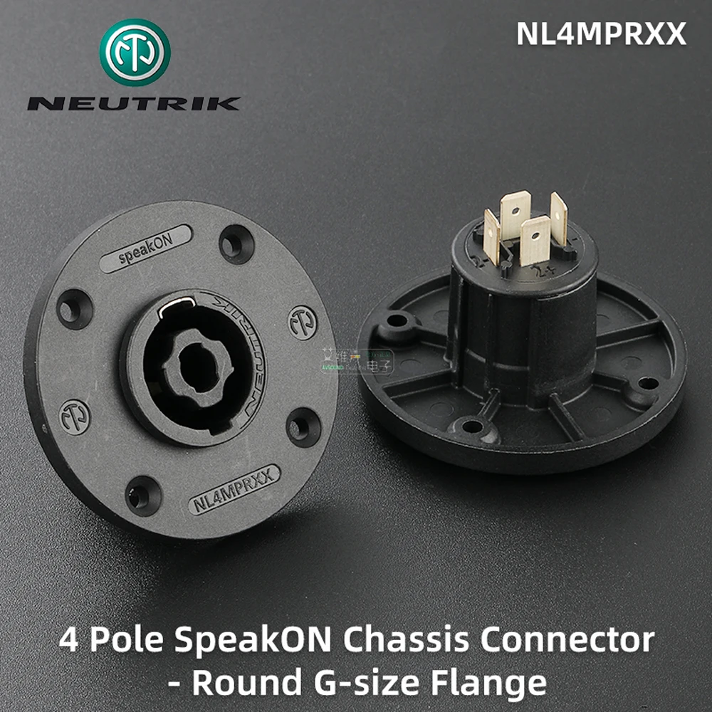 NEUTRIK 2 4 8 Pore speakON Speaker Connector NL2MPXX NL4MPXX NL8MPRXX PA/Metal Flange Socket Silver-plated Pin Chassis Connector