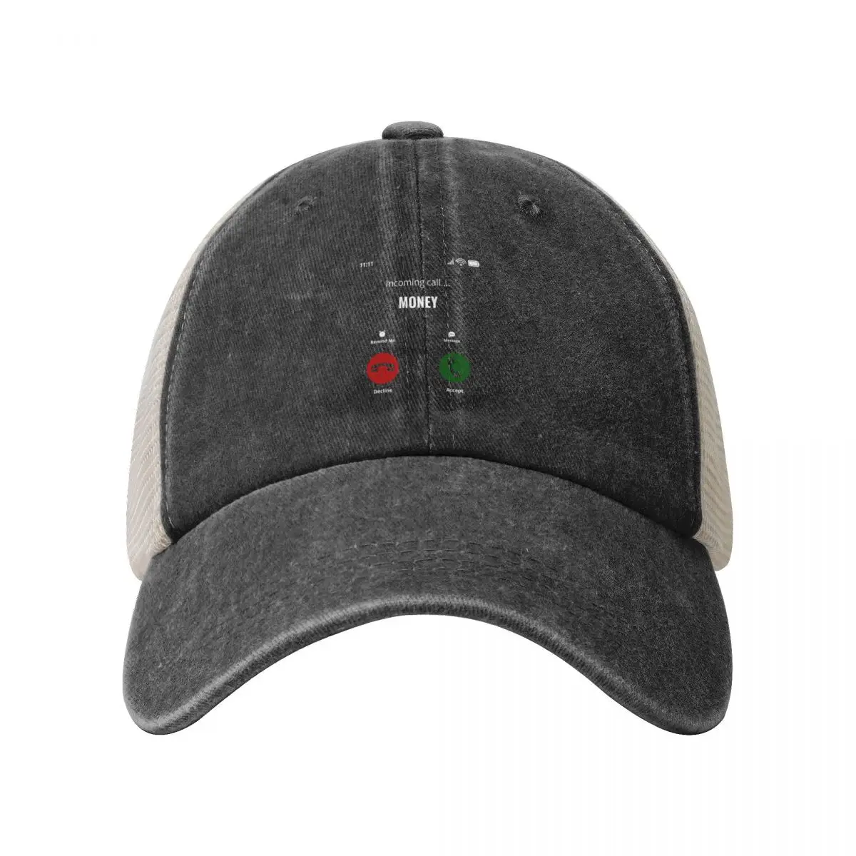 Incoming Call Money - Money Call Screen Baseball Cap New Hat Golf Wear Cosplay Designer Man Women's