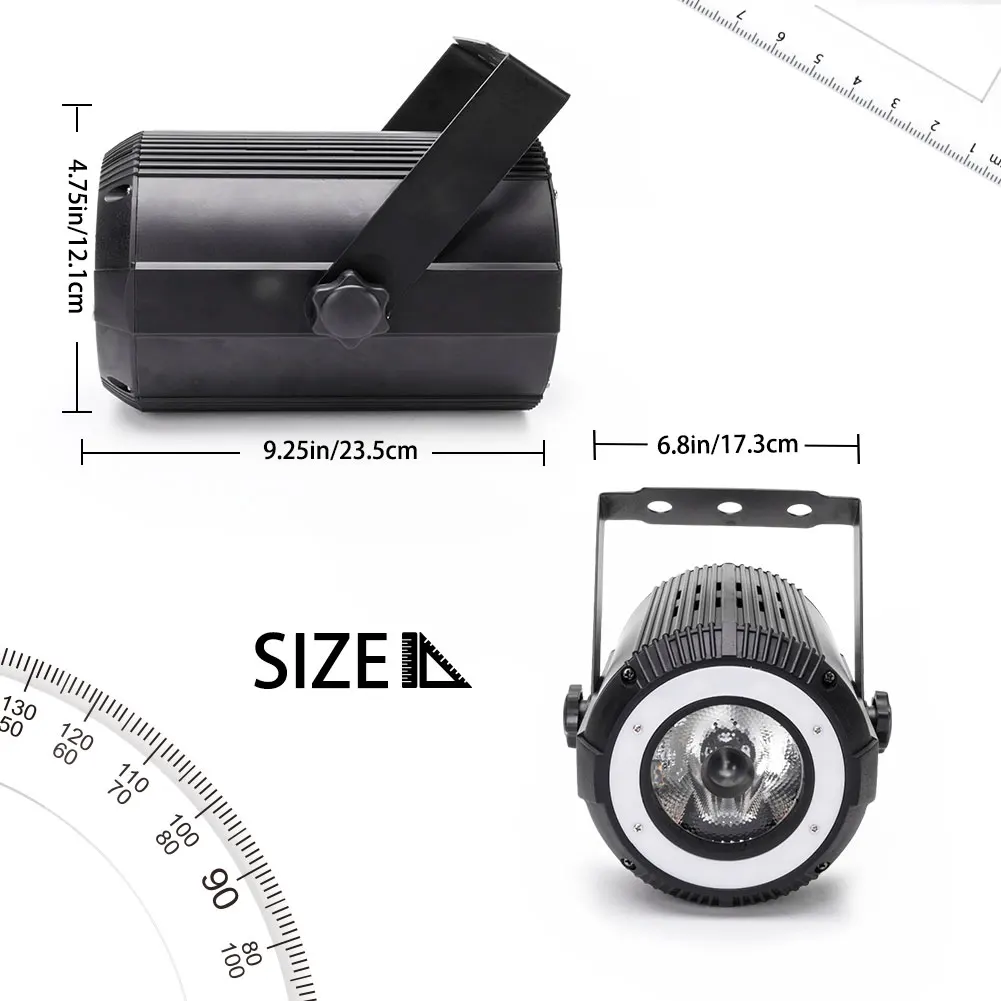 4PCS/SET RGBW LED Flat Par Light Auxiliary Lights Stage Effect Lighting for DJ Disco Party Christmas Bar Club Wedding Birthday